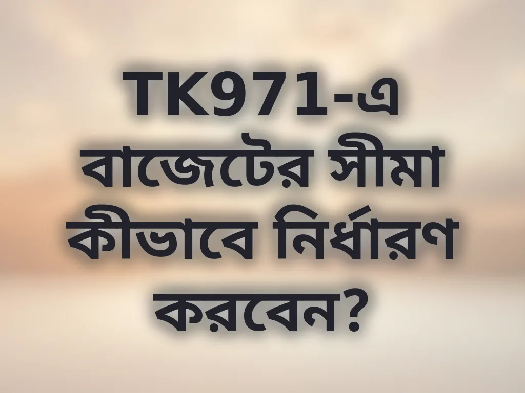 বাজেট ম্যানেজমেন্ট গাইড
